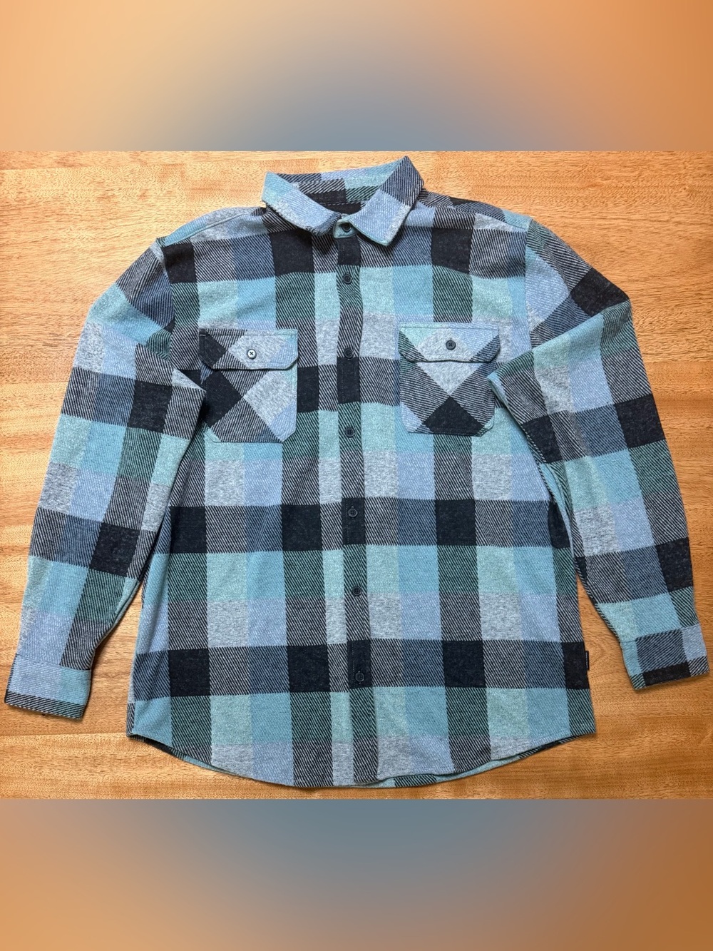 Kenneth Cole Men’s Mobility Knit Shirt Plaid Flannel Button Up, Size XL Slim Fit